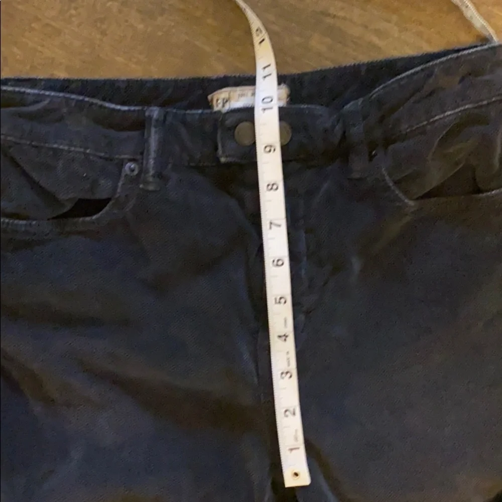 Free People Dark Blue Cords Corduroy Skinny 27 EUC